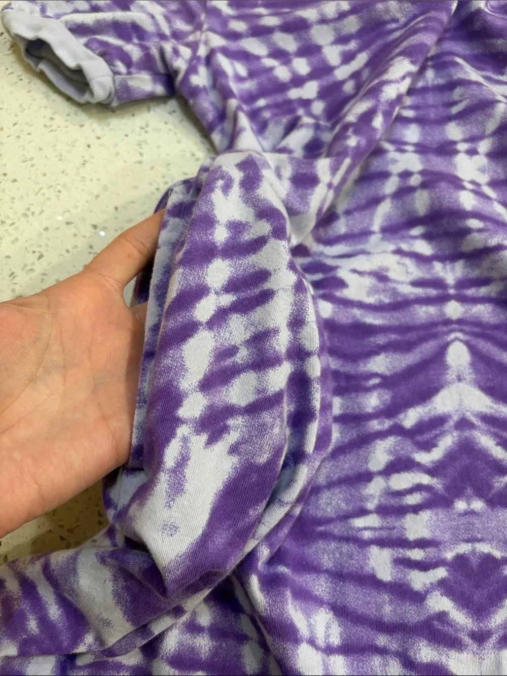 Nike Girls' Purple Tie-Dye Short Sleeve Dress size small